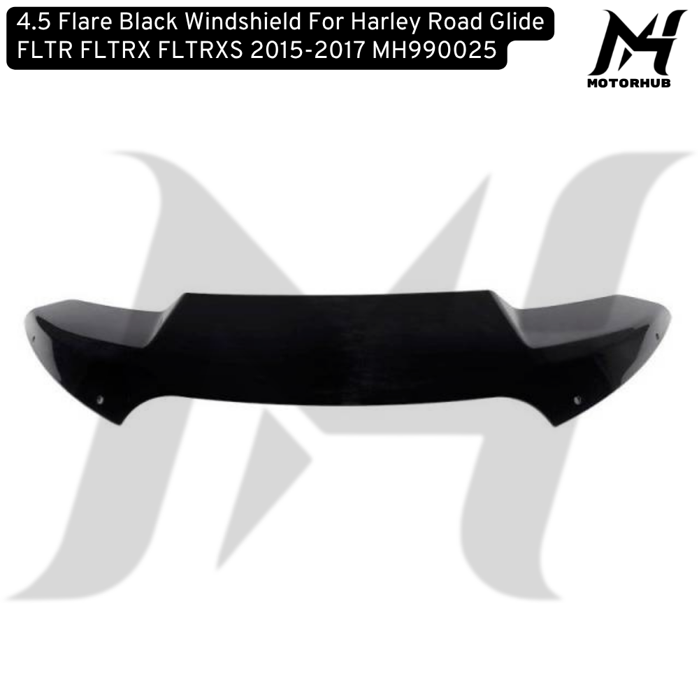 4.5 Flare Black Windshield For Harley Road Glide FLTR FLTRX FLTRXS 2015-2017 MH990025