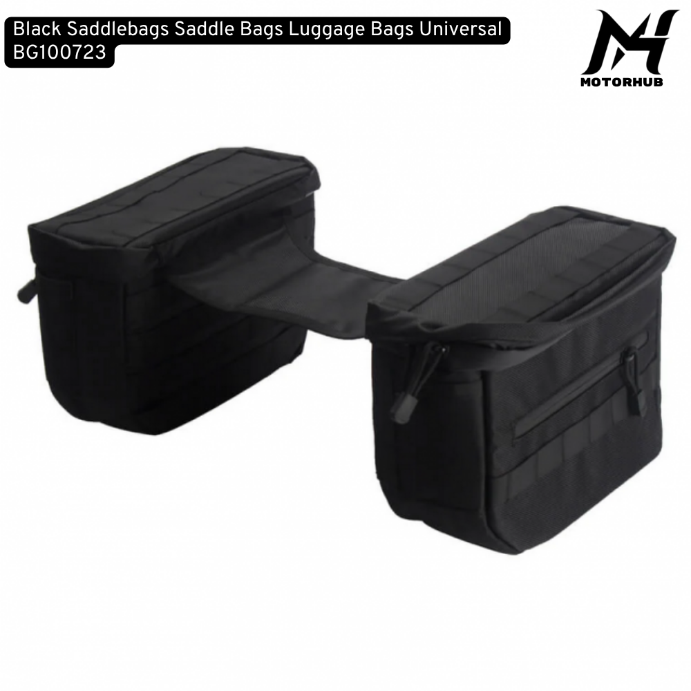 Black Saddlebags Saddle Bags Luggage Bags Universal BG100723