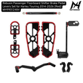 Rebusin Passenger Floorboard Shifter Brake Pedal Levers Set for Harley Touring 2014-2026 [Red] MH99012484