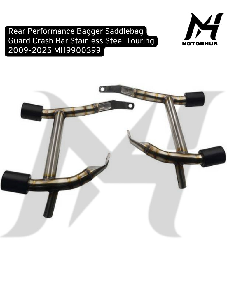 Rear Performance Bagger Saddlebag Guard Crash Bar Stainless Steel Touring 2009-2025 MH9900399