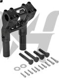 Riser NICE CNC 8inch clamp 1-1/8 Inch Modular Kickback Isolated Handlebar Riser 8 Inch Backward 1.5 [Black] MH9900653