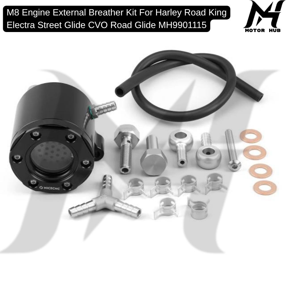 M8 Engine External Breather Kit For Harley Road King Electra Street Glide CVO Road Glide MH9901115