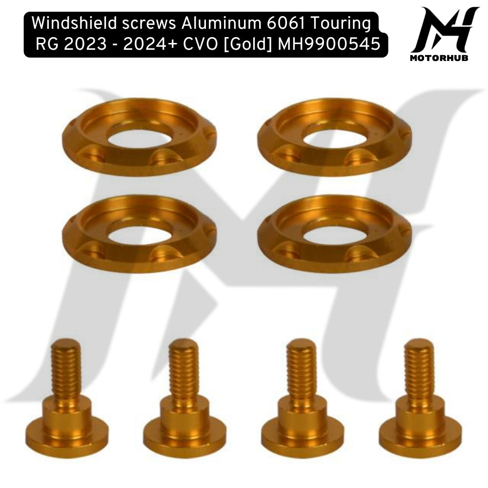 Windshield screws Aluminum 6061 Touring RG 2023 - 2024+ CVO [Gold] MH9900545