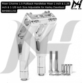 Riser Chorme 1.5 Pullback Handlebar Riser 1 inch & 1.25 inch & 1-1/8 inch Size Adjustable for Harley Davidson MH9901155