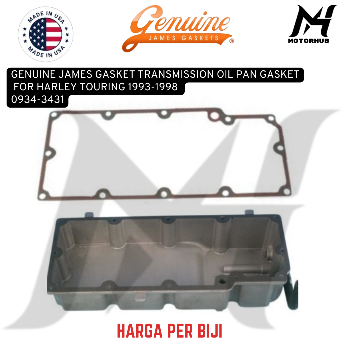 GENUINE JAMES GASKET TRANSMISSION OIL PAN GASKET FOR HARLEY TOURING 93-98 0934-3431 OEM 2607793