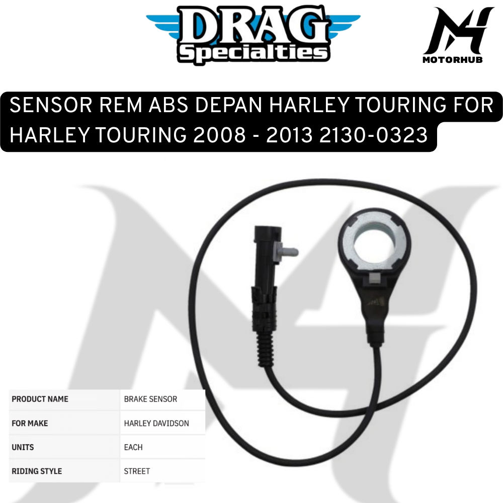 SENSOR REM ABS DEPAN HARLEY TOURING FOR HARLEY TOURING 2008 - 2013 2130-0323 OEM 40614-08