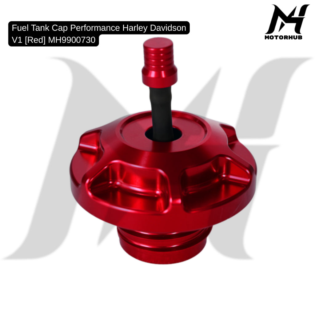 Universal Fuel Tank Cap Performance Harley Davidson V1 [Red] MH9900730