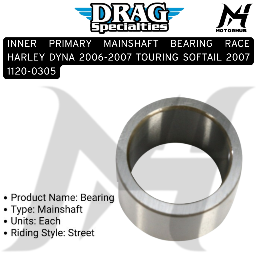 INNER PRIMARY MAINSHAFT BEARING RACE HARLEY DYNA 2006-2007 TOURING SOFTAIL 2007 1120-0305 OEM 3409106