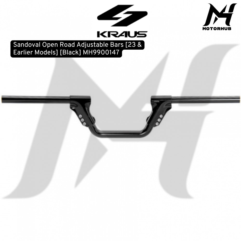 Sandoval Open Road Adjustable Bars [23 & Earlier Models] [Black] MH9900147