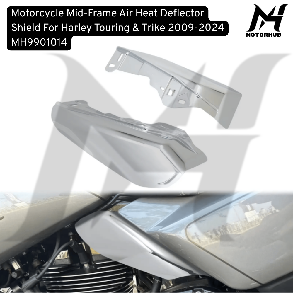 Motorcycle Mid-Frame Air Heat Deflector Shield For Harley Touring & Trike 2009-2026 MH9901014
