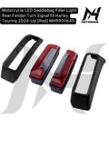 Motorcycle LED Saddlebag Filler Light Rear Fender Turn Signal fit Harley Touring 2024-Up [Red] MH9900645