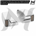Motorcycle E-Mark LED Front Turn Signals Indicators for Harley Touring Road Glide 2014-2023 [Chrome] MH9901218