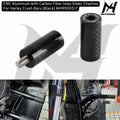 CNC Aluminum with Carbon Fiber Inlay Slider Chachos For Harley Crash Bars [Black] MH9900517