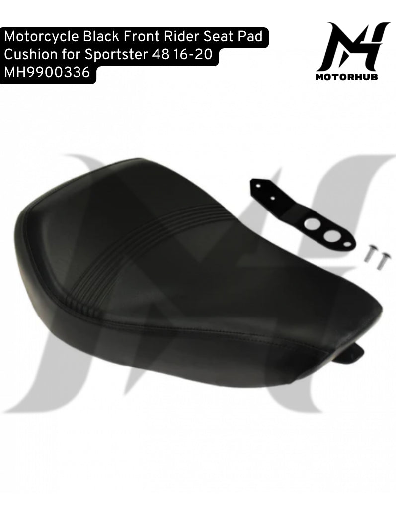 Motorcycle Black Front Rider Seat Pad Cushion for Sportster 48 16-20 MH9900336