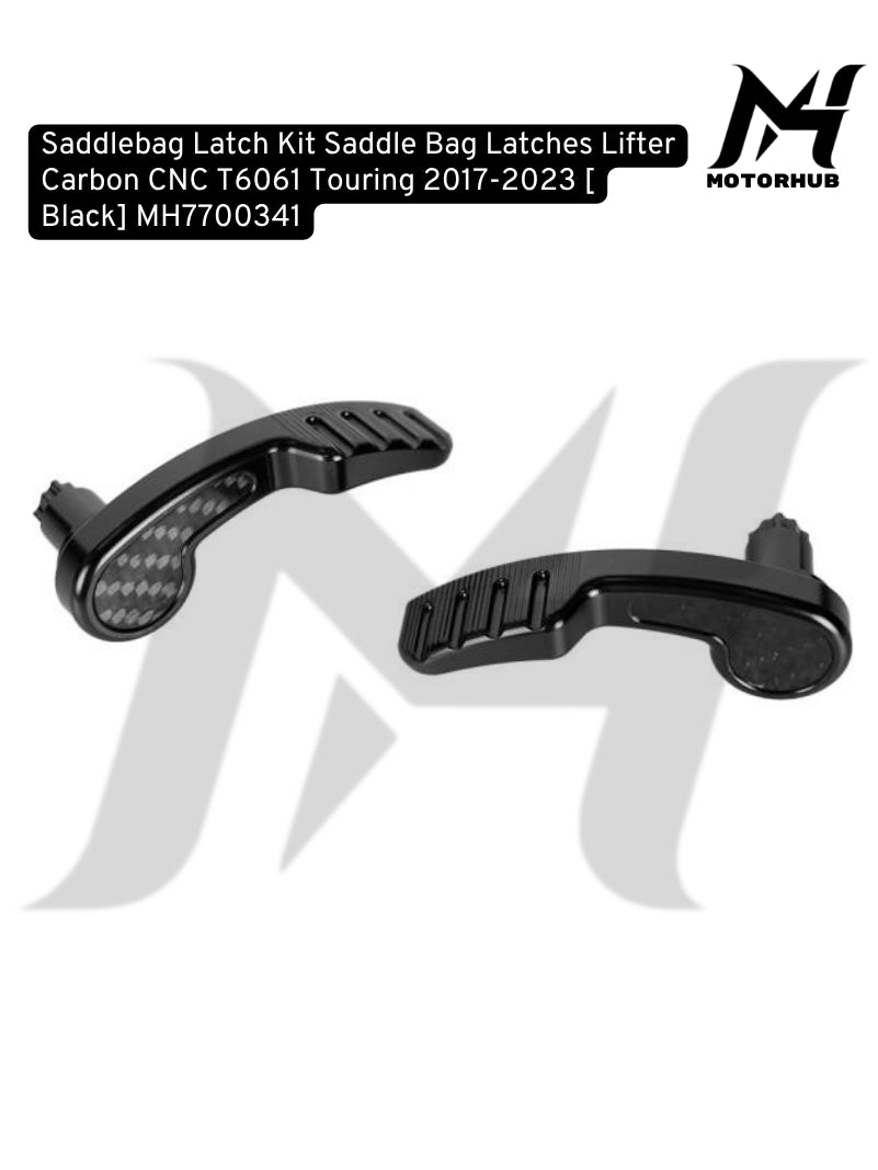 Saddlebag Latch Kit Saddle Bag Latches Lifter Carbon CNC T6061 Touring 2014-2026 [Black] MH7700341