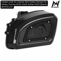 Air Filter Carbon Look Air Cleaner Red Intake Element for Harley Touring 2024-2026 Softail 2025 [Black] MH9901247