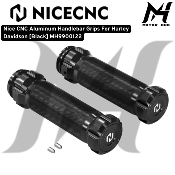 Hand Grip Harley TBW Nice CNC Aluminum HandGrips For Harley Davidson [Black] MH9900122