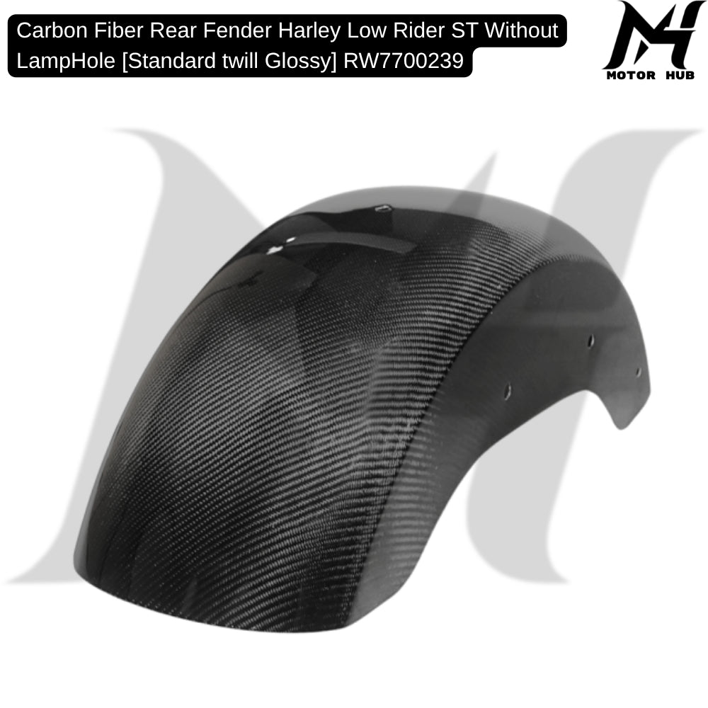 Carbon Fiber Rear Fender Harley Low Rider ST Without LampHole [Standard twill Glossy] RW7700239