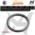 EXHAUST GASKET FOR HARLEY DYNA 84-17 TOURING 82-26 SPORTSTER 86-22 SOFTAIL 84-26 DS-174742 OEM 6532483 KODE JGI 65324 83