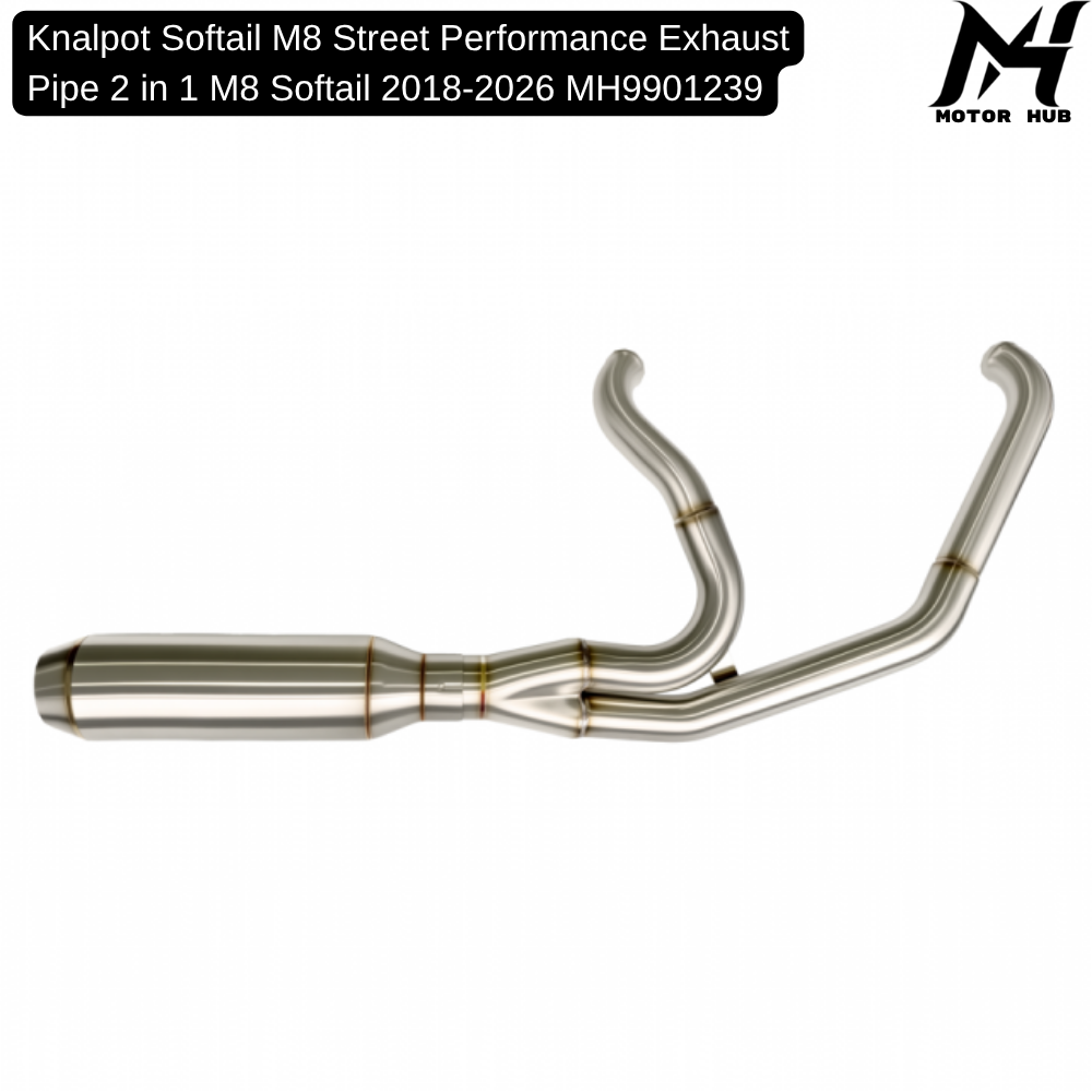 Knalpot Softail M8 Street Performance Exhaust Pipe 2 in 1 M8 Softail 2018-2026 MH9901239