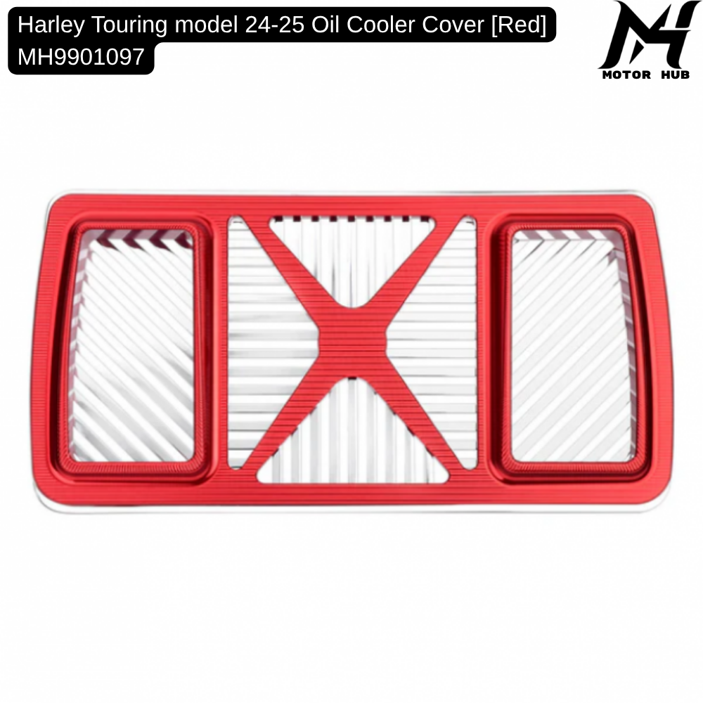 Harley Touring model 24-25 Oil Cooler Cover [Red] MH9901097