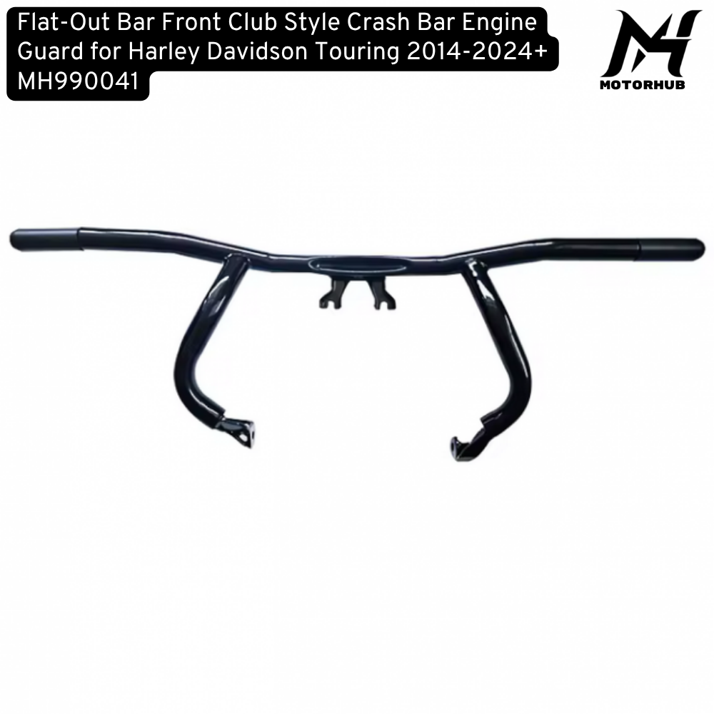 Flat-Out Bar Front Club Style Crash Bar Engine Guard for Harley Davidson Touring 2014-2024+ MH990041