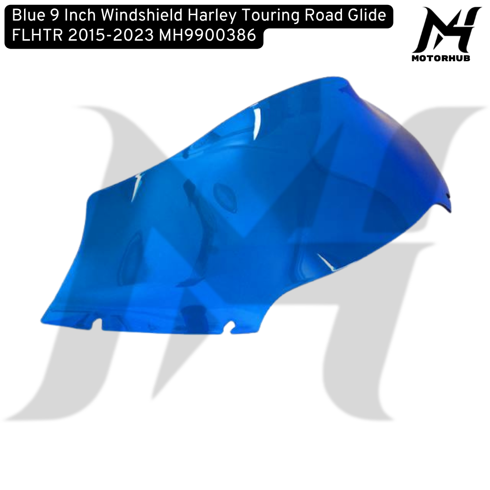 Blue 9 Inch Windshield Harley Touring Road Glide FLHTR 2015-2023 MH9900386
