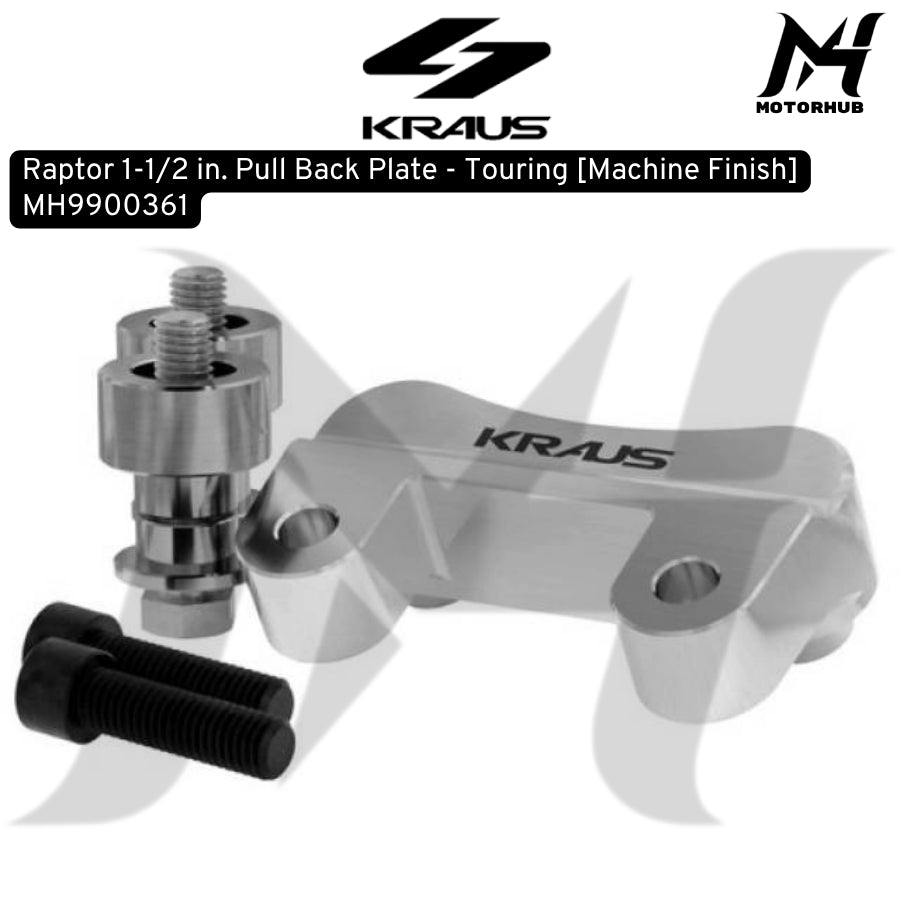 Raptor 1-1/2 inch Pull Back Plate - Touring [Machine Finish] MH9900361
