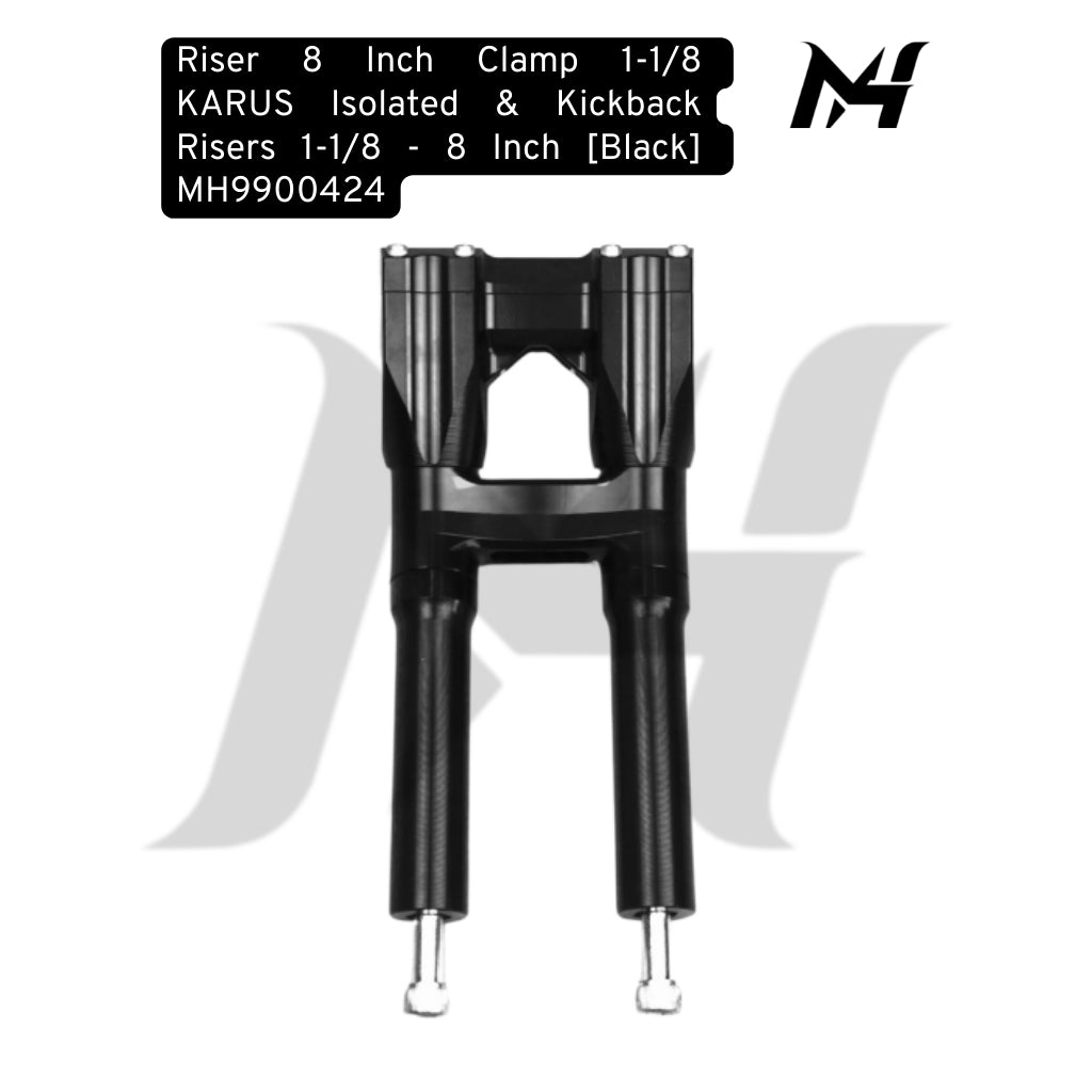 KARUS Isolated & Kickback Risers 1-1/8 - 8 Inch [Black]  MH9900424
