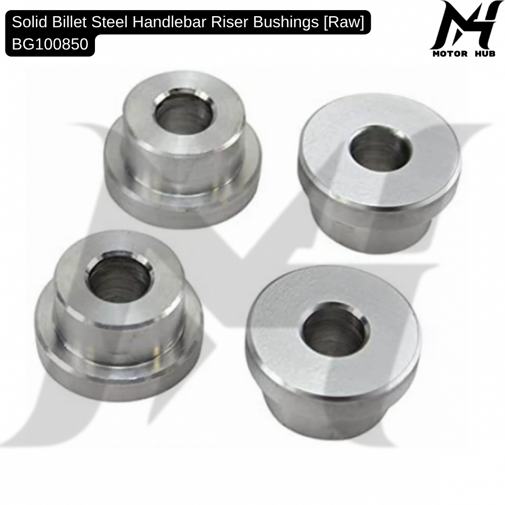 Solid Billet Steel Handlebar Riser Bushings [Raw] BG100850