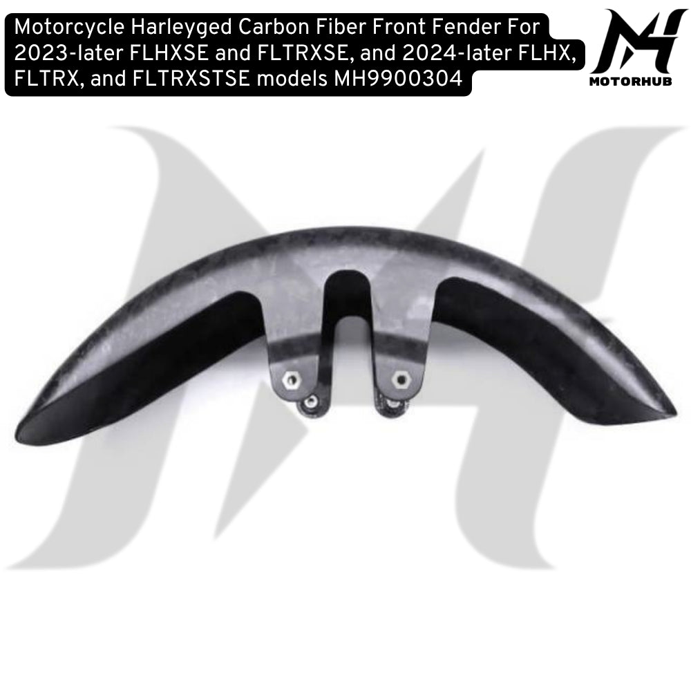 Motorcycle Harleyged Carbon Fiber Front Fender For 2023-later FLHXSE and FLTRXSE, and 2024-later FLHX, FLTRX, and FLTRXSTSE models MH9900304