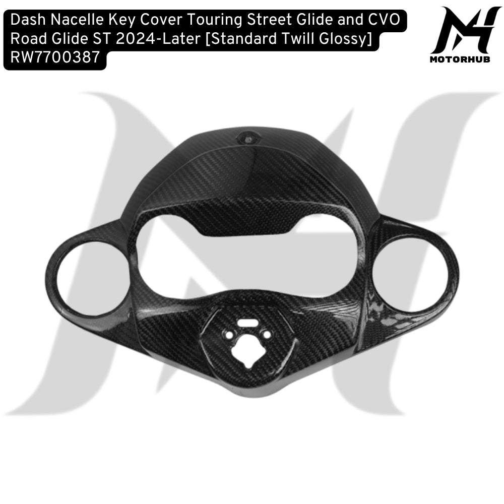 Dash Nacelle Key Cover Touring Street Glide and CVO Road Glide ST 2024-Later [Standard Twill Glossy] RW7700387