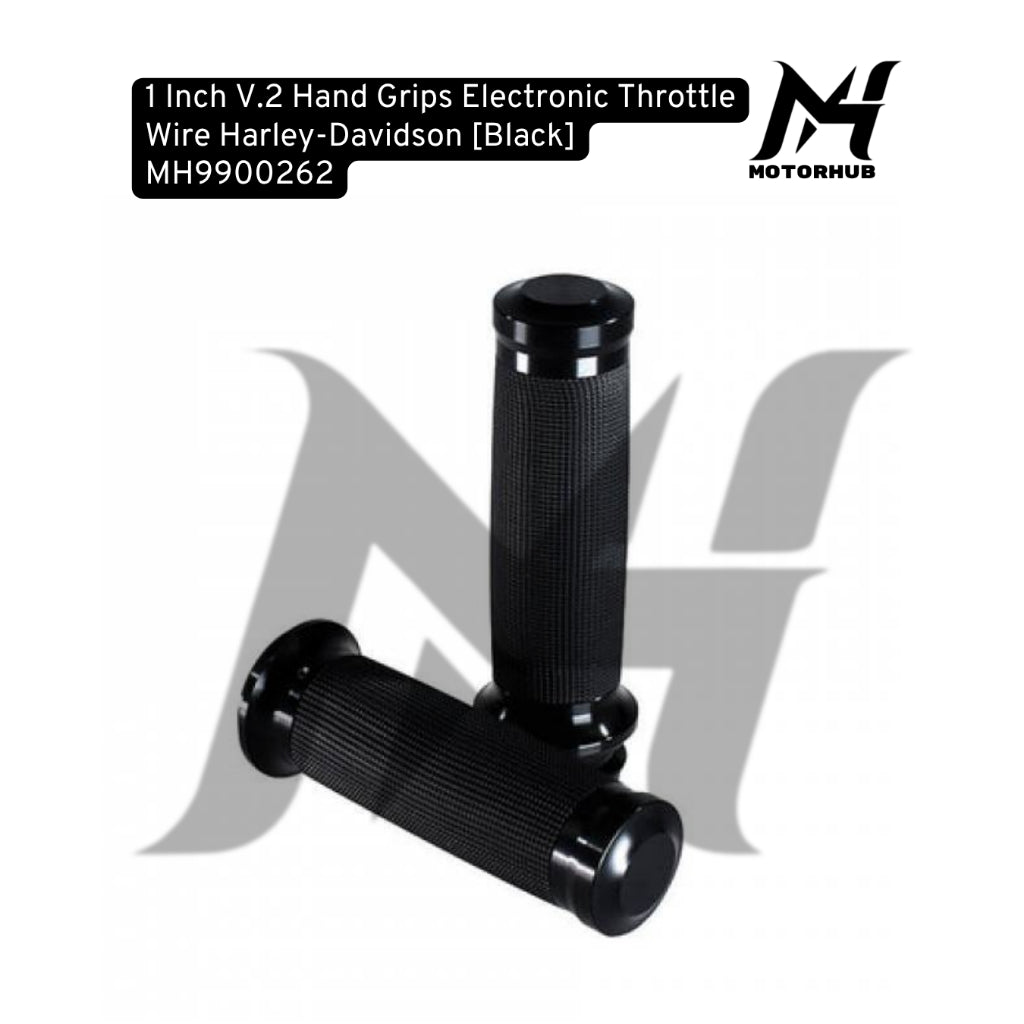 Handgrip Harley Model Av0n 1 Inch V.2 Hand Grips Electronic Throttle Wire Harley-Davidson [Black] MH9900262