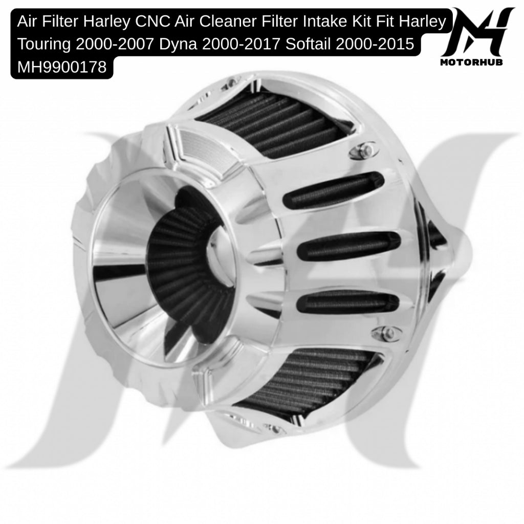 CNC Air Cleaner Filter Intake Kit Fit Harley Touring 2000-2007 Dyna 2000-2017 Softail 2000-2015 MH9900178