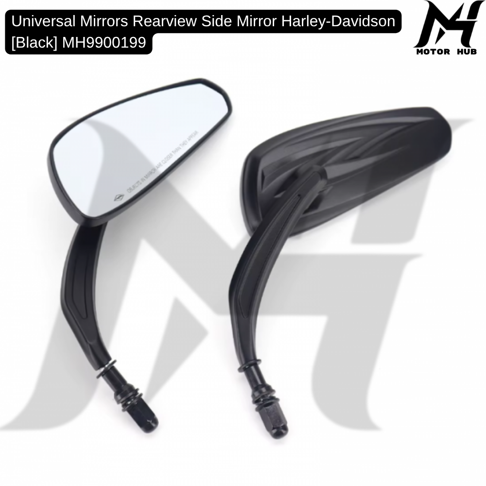 Universal Mirrors Rearview Side Mirror Harley-Davidson [Black] MH9900199