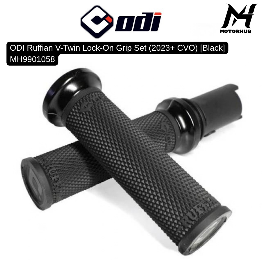 ODI Ruffian V-Twin Lock-On Grip Set (2023+ CVO) [Black] MH9901058