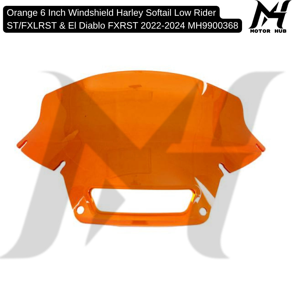 Orange 6 Inch Windshield Harley Softail Low Rider ST/FXLRST & El Diablo FXRST 2022-2024 MH9900368