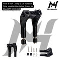 8 Inch Clamp 1-1/8 Pullback Style Modular Handlebar Risers Kit [Black] Harley Davidson MH9900468