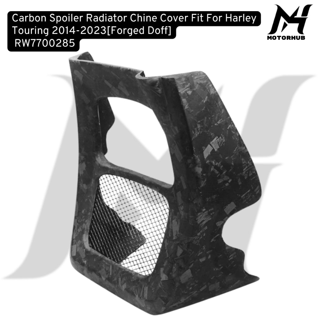 Carbon Spoiler Radiator Chine Cover Fit For Harley Touring 2014-2023[Forged Doff] RW7700285
