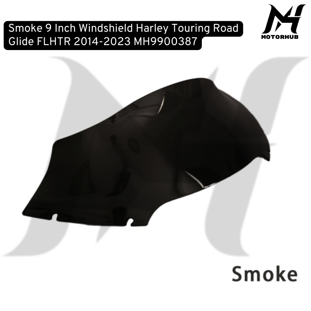 Smoke 9 Inch Windshield Harley Touring Road Glide FLHTR 2014-2023 MH9900387