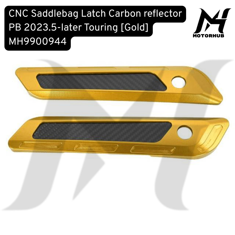 CNC Saddlebag Latch Carbon reflector PB 2023.5-later Touring [Gold] MH9900944