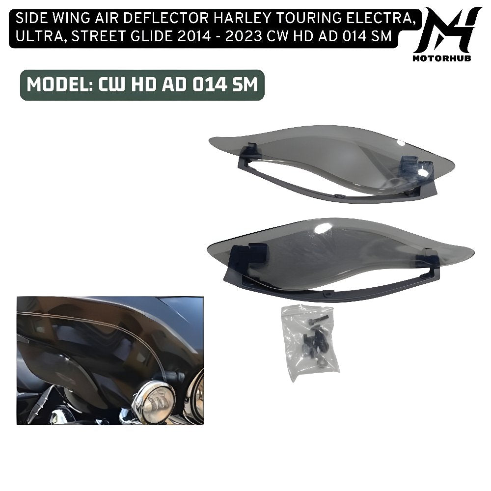 SIDE WING AIR DEFLECTOR HARLEY TOURING ELECTRA, ULTRA, STREET GLIDE 2014 - 2023 CW HD AD 014 SM