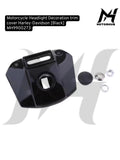 Headlight  Trim FXR Sporter Iron Motorcycle Headlight  Decoration trim cover Harley-Davidson [Black] MH9900273