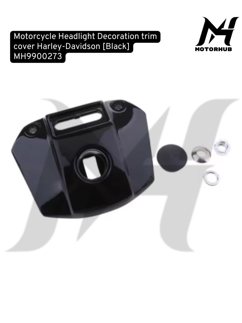 Headlight  Trim FXR Sporter Iron Motorcycle Headlight  Decoration trim cover Harley-Davidson [Black] MH9900273