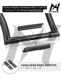 Clamp Adapter Handlebar Riser 1 inch to 1-1/4 inch (1.25) [Black] MH9900981