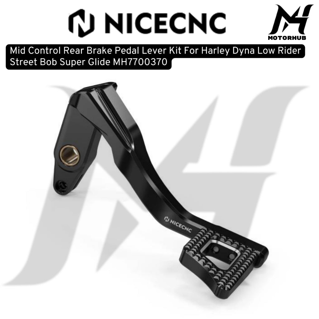 Mid Control Rear Brake Pedal Lever Kit For Harley Dyna Low Rider Street Bob Super Glide MH7700370