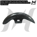 Black Carbon Fiber Front Half-long Fender for Harley 2014-2023 Street Road Glide [Twill Glossy] RW7700124