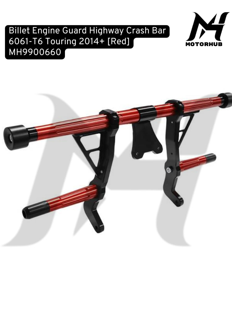 Billet Engine Guard Highway Crash Bar 6061-T6 Touring 2014+ [Red] MH9900660