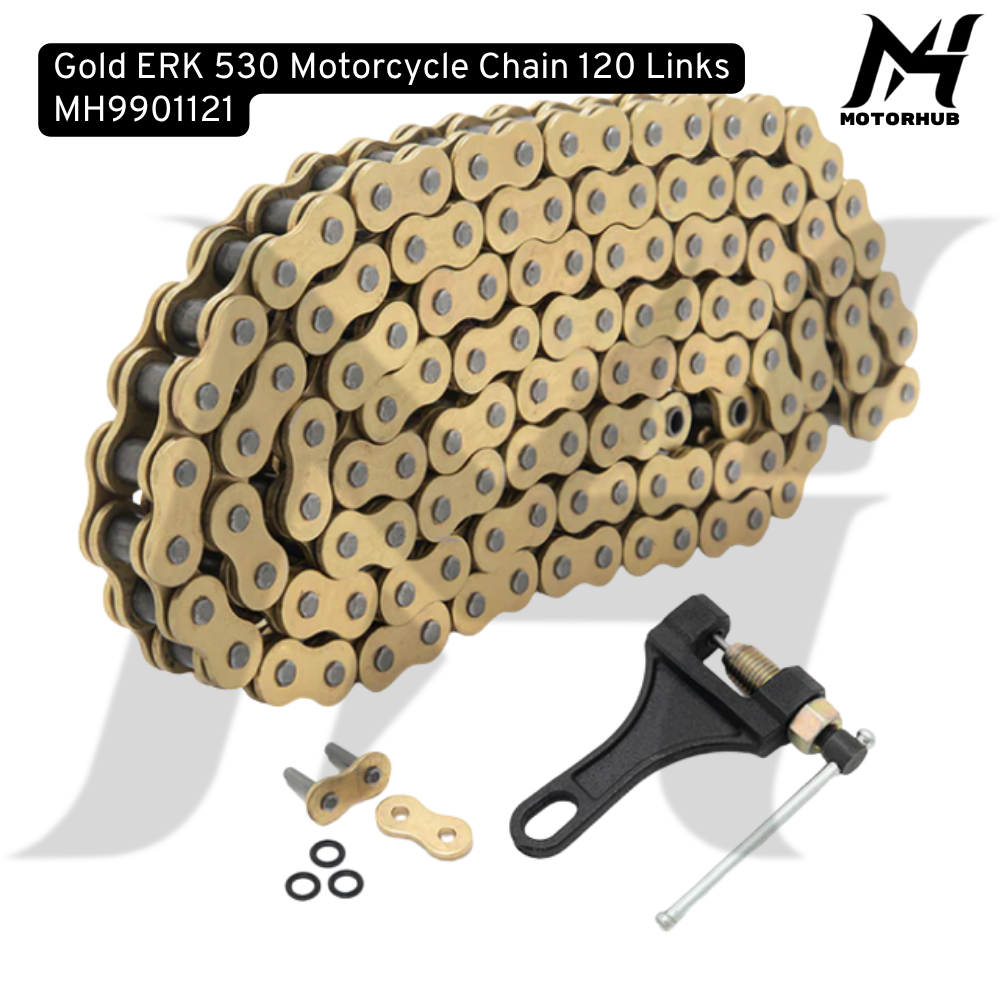 Gold ERK 530 Motorcycle Chain 120 Links MH9901121