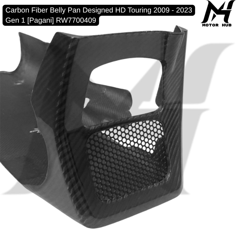 Carbon Fiber Belly Pan Designed HD Touring 2009 - 2023 Gen 1 [Pagani] RW7700409